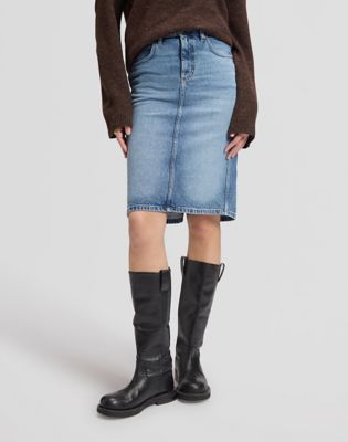 Regular Midi Skirt in Eye Spy