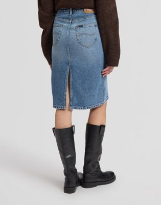 Regular Midi Skirt in Eye Spy
