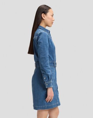 Slim Long Sleeve Fitted Dress in West End