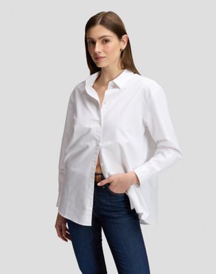 Relaxed Boyfriend Shirt in Bright White