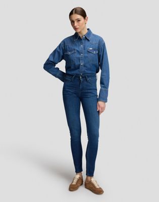 Scarlett High Rise Skinny Jean in Caught A Chill