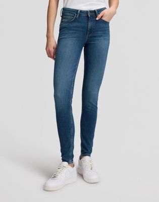Scarlett High Rise Skinny Jean in Mid Fade