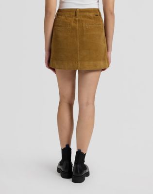 Regular Corduroy Mini Skirt in Glazed Ginger