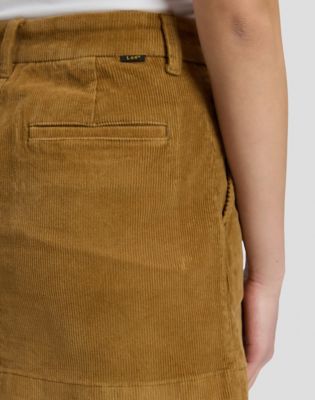 Regular Corduroy Mini Skirt in Glazed Ginger