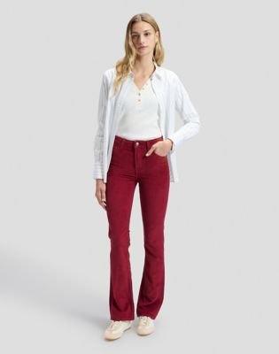 Breese Boot Corduroy Trousers in Tibetan Red