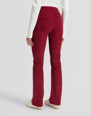 Breese Boot Corduroy Trousers in Tibetan Red