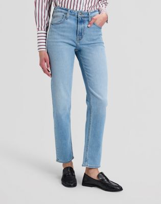 Carol High Rise Straight Jean in Iris Bloom