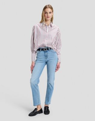 Carol High Rise Straight Jean in Iris Bloom