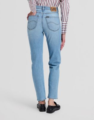 Carol High Rise Straight Jean in Iris Bloom