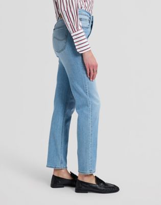 Carol High Rise Straight Jean in Iris Bloom