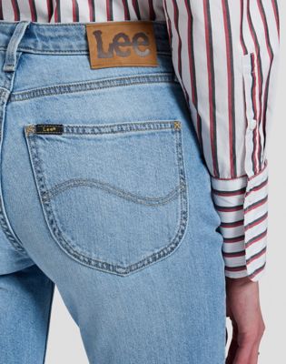 Carol High Rise Straight Jean in Iris Bloom