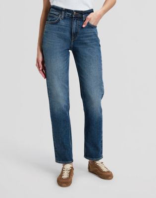 Carol High Rise Straight Jean in Dark Cobalt