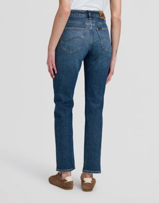 Carol High Rise Straight Jean in Dark Cobalt