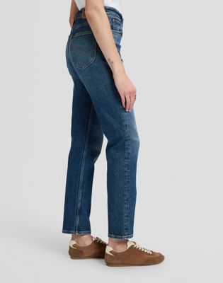 Carol High Rise Straight Jean in Dark Cobalt