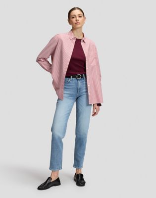 Carol High Rise Straight Jean in Partly In Blue