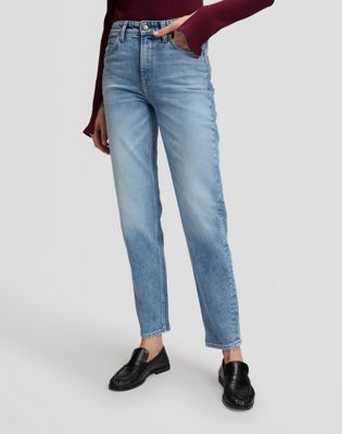 Carol High Rise Straight Jean in Partly In Blue