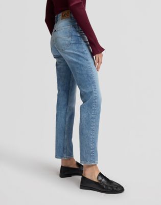 Carol High Rise Straight Jean in Partly In Blue