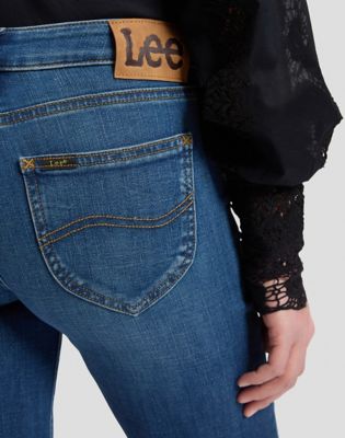 Lana Mid Rise Bootcut Jean in Mid Voyage