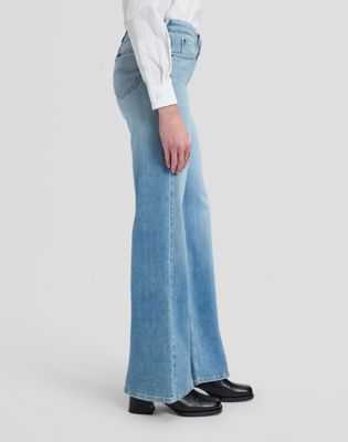 Lana Mid Rise Bootcut Jean in Light Screen