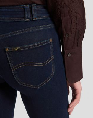 70s Lana Mid Rise Bootcut Jean in Traces Of Dark