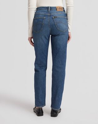 Carol High Rise Straight Jean in Cloudy Blue