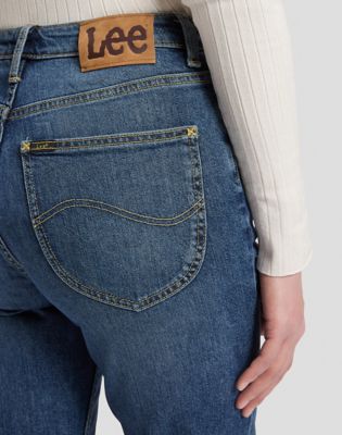 Carol High Rise Straight Jean in Cloudy Blue