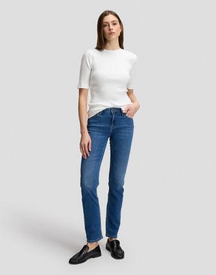 Elly Slim Jean in Rebel Mid