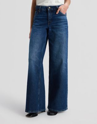 Hope Mid Rise Baggy Jean in Flash Blue