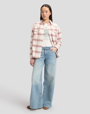 Hope Mid Rise Baggy Jean in Shallow End