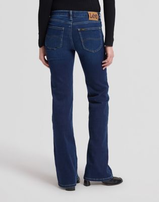 Lana Mid Rise Bootcut Jean in Eternal Blue