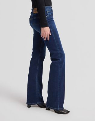 Lana Mid Rise Bootcut Jean in Eternal Blue