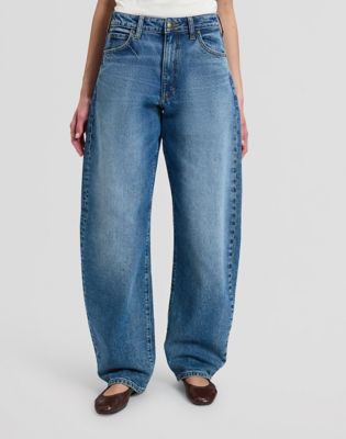 Denim Balloon Trousers in Vintage Blues