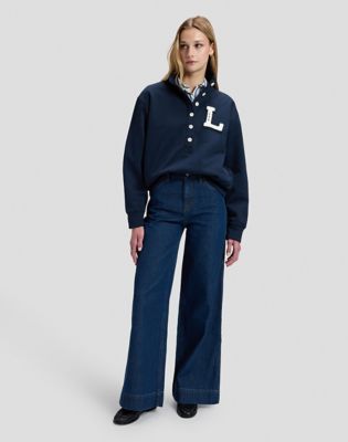 Extreme Stella Wide Leg Jean in Laugh Riot