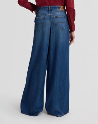 Wide Leg Pleated Jean in Fresh Blanket alternative view 2