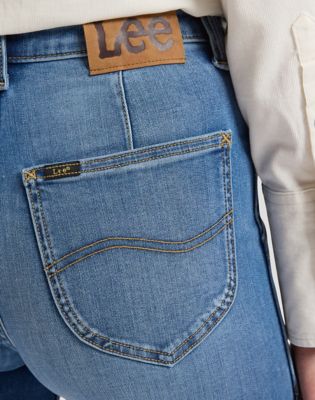 Utility Stella Wide Leg Jean in Country Blues