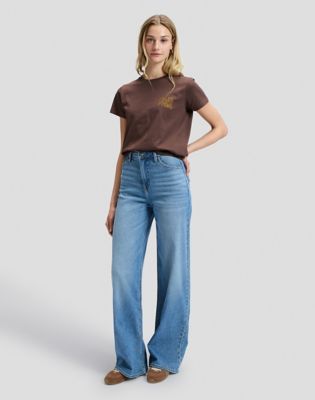 Stella Wide Leg Jean in Budding Blue