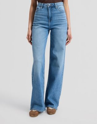 Stella Wide Leg Jean in Budding Blue
