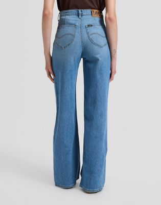 Stella Wide Leg Jean in Budding Blue