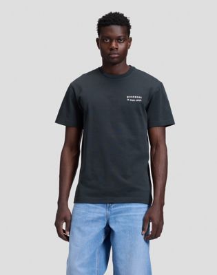 Workwear Soul Relaxed Tee in Washed Black