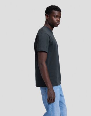 Workwear Soul Relaxed Tee in Washed Black