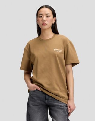 Workwear Soul Relaxed Tee in Dark Khaki