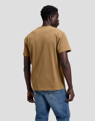 Workwear Soul Relaxed Tee in Dark Khaki