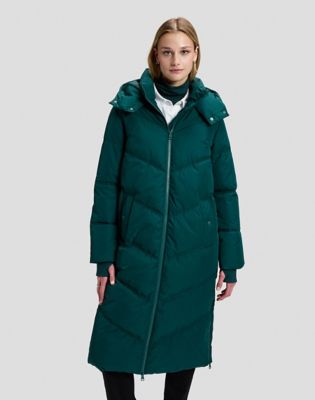 Relaxed Long Puffer Jacket in Ponderosa Pine