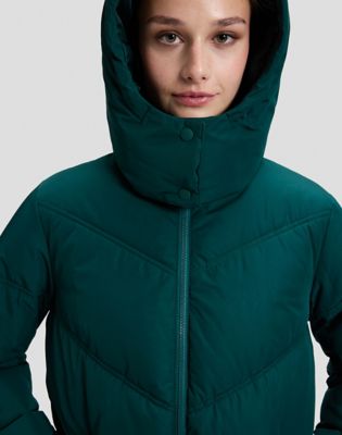 Relaxed Long Puffer Jacket in Ponderosa Pine