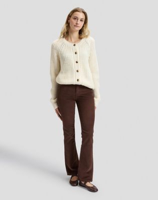 Lee Loose Chunky Cardigan Ecru, Lee
