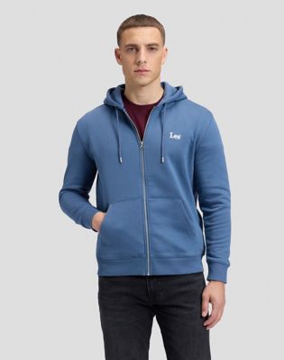 Lee Essential Regular Full Zip Hoodie in Bering Sea