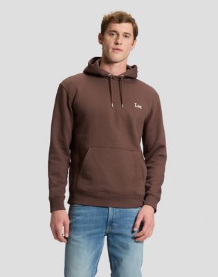 Lee Essential Regular Hoodie in Shaved Chocolate