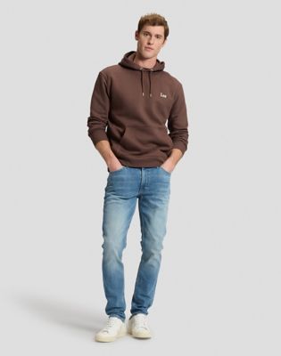 Lee Essential Regular Hoodie Shaved Chocolate, Lee