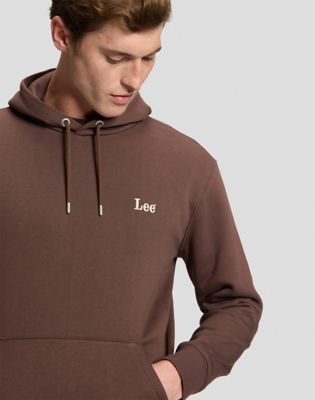 Lee Essential Regular Hoodie in Shaved Chocolate