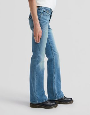 Jessica Low Rise Bootcut Flap Pocket Jean in Flowing River